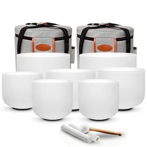 RYAN DVAN 432 hz 7-12 Inch 7-Piece Crystal Singing Bowl Set