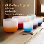 Hye-eun Crystal Singing Bowls Set, 432hz Gradient