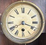 Antique C 1890 Hamburg German MINI Vienna Wall Clock - SEE VIDEO - TIME ONLY