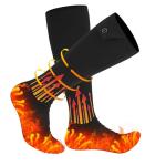 KEKELAN Heated Socks for Men Women Warm Thermal 5V 5000mAh Unisex Electric Rechargeable Battery Powered Heat Socks with 4 Heating Levels Winter Outdoor Camping Motorcycle Skiing Foot Warmer