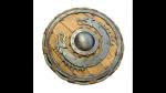 24" Viking Warrior Round Shield Dragon Face Home Decor