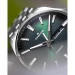 JUNGHANS Meister S Automatic Watch – 40.5mm Automatic Watch for Men, Automatic Movement, Stainless Steel Case, Stainless Steel Bracelet (27/4518.44) – Green Dial