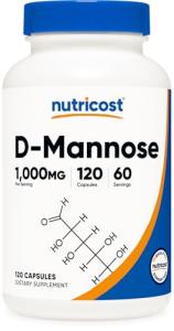 Nutricost D-Mannose 120 Capsules, 1000mg, Urinary Tract Health