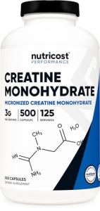 Nutricost Creatine Monohydrate Capsules - 500 Count