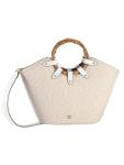 Eric Javits Straw Beach Bag with Detachable Strap