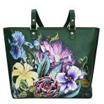 Anuschka Women's Hand-Painted Leather Tote - Vintage Floral