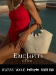 Eric Javits Straw Beach Bag with Detachable Strap