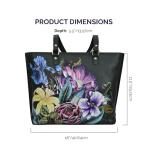 Anuschka Women's Hand-Painted Leather Tote - Vintage Floral