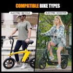 FANSPRO 2 Pack Heavy-Duty 14 x 2.125 Electric Bike Inner Tubes with Angled Schrader Valve & 2 Tire Levers, Reinforced Butyl Puncture-Resistant Replacement for Electric Scooters, E-Bike, Bicycle Tires