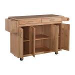 Homestyles Kitchen Mobile Cart with Drop Leaf Breakfast Bar