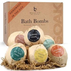 USA Made Bath Bomb Gift Set, Relaxing Spa Gifts