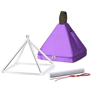 CVNC 12" Quartz Crystal Singing Pyramid + Carry Case