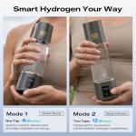2024 Advanced Hydrogen Water Bottle - 4400ppb Ionized Alkaline Water