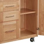 Home Styles Kitchen Center with Breakfast Bar, Natural