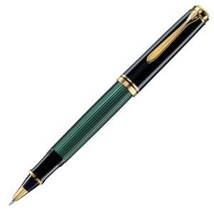 Pelikan Souverän R400 Rollerball Pen, Black/Green, Medium
