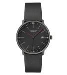 JUNGHANS Max Bill Automatic Bauhaus All Black 38mm Watch 27/4308.02