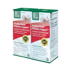 Bell Healthy Blood Pressure Support™ Unique Blend - Natural Blend of Green Coffee Bean Extract, Garlic & Celery Seed Extract Blood Pressure Supplements - 2 Pack of 60 Capsules Each, Vegan, Non-GMO