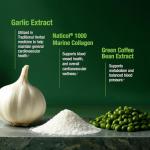 Bell Healthy Blood Pressure Support™ Unique Blend - Natural Blend of Green Coffee Bean Extract, Garlic & Celery Seed Extract Blood Pressure Supplements - 2 Pack of 60 Capsules Each, Vegan, Non-GMO