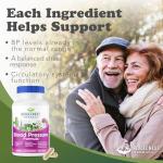 RidgeCrest Herbals Blood Pressure Herbal Formula, 12 Herbs, Poria Mushroom, Gastrodia, Gardenia, for Heart, Vascular, Circulation Health (120 Count)