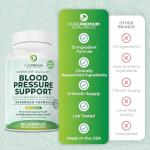 PurePremium Blood Pressure Support Supplement with Hawthorn, Hibiscus & Garlic - Herbal Supplement, Vitamins & Herbs Support Normal Heart Health - Garlic Supplements - 3 Months Supply - 90 Capsules