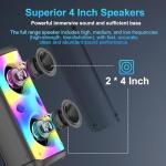 TAMPROAD Bluetooth Speaker with Subwoofer and LED Lights