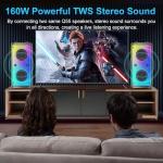 TAMPROAD Bluetooth Speaker with Subwoofer and LED Lights