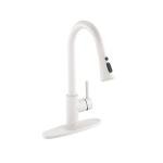 CASAINC Matte White Kitchen Faucet with Sprayer - VIP Smart Shopper