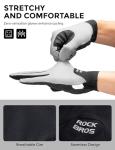 ROCKBROS Cycling Gloves for Men Women XRD Shock Absorbing Bicycle Riding Anti-Slip Breathable Full Finger UV-Sun-Protection Gloves for Road/Mountain & Electric Bike,E-Bike Commuter