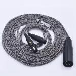 Fezzlo 8 Core Silver Plated Upgraded Cable,HiFi Replacement Mini 4Pin XLR Compatible with Audeze LCD-2 LCD-3 LCD-4 LCD-X LCD-XC for Musician Audiophile 6.5ft 4PIN-XLR