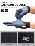 ROCKBROS Cycling Gloves for Men Women XRD Shock Absorbing Bicycle Riding Anti-Slip Breathable Full Finger UV-Sun-Protection Gloves for Road/Mountain & Electric Bike,E-Bike Commuter