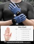 ROCKBROS Cycling Gloves for Men Women XRD Shock Absorbing Bicycle Riding Anti-Slip Breathable Full Finger UV-Sun-Protection Gloves for Road/Mountain & Electric Bike,E-Bike Commuter