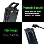 SHEWAIHE 48V 20Ah Battery, 48V Folding Electric Bike Lithium Battery, Electric Bike Replacement Battery with 30A BMS, Suitable for 0-1000W Motors, Dimensions: 14.37 x 5.12 x 3.43 in