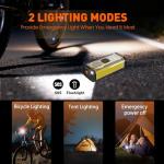 Bicycle Pump, Portable Bike Pump Electric Air Pump for Road Bicycle, E-Bike, Motorcycle, Car Tires and Sports Ball Inflation (Yellow)