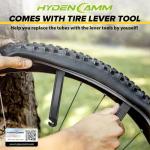 2 Pack 20x4.0 Fat Tire Tube, 20x3.5/4.0 E-Bike Bicycle Fat Tire Tubes AV Schrader Valve with 2 Tire Levers, 20x4 Bike Tube for 20 Inch Ebike Electric Bicycle Road Mountain