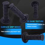 IUVWISN Dirt Bike Handlebar Grips 7/8" Rubber Handle Grip Universal for Sur Ron Surron LBX Talaria Sting R MX3/R MX4 MX5 Talaria X3 XXX E-Ride Pro SR S SS 2.0 3.0 Ventus One Electric Dirt Bike Black