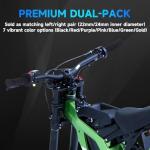 IUVWISN Dirt Bike Handlebar Grips 7/8" Rubber Handle Grip Universal for Sur Ron Surron LBX Talaria Sting R MX3/R MX4 MX5 Talaria X3 XXX E-Ride Pro SR S SS 2.0 3.0 Ventus One Electric Dirt Bike Black