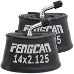 2-PCS 14x2.125 E-Bike Tubes with Bent Valve Stem 14 x 2.125 Electric Bicycle Tubes Compatible with 14" x 2.125" E-Bike Bicycle Tires, Electric Scooters