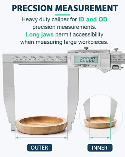 Mxmoonfree 12" Digital Caliper Large LCD Screen VIP Smart Shopper