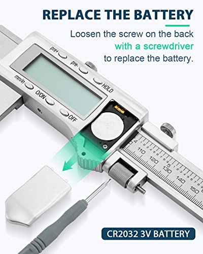 Mxmoonfree 12" Digital Caliper Large LCD Screen VIP Smart Shopper