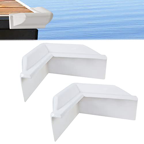 White Dock Corner Bumper 2 Pack for Marine Boats