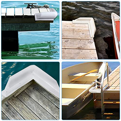 White Dock Corner Bumper 2 Pack for Marine Boats