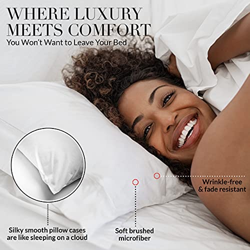 VIP Luxe King Pillow Case Set - White