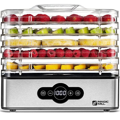 5 Tray Stainless Steel Food Dehydrator with Timer
