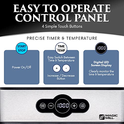 5 Tray Stainless Steel Food Dehydrator with Timer