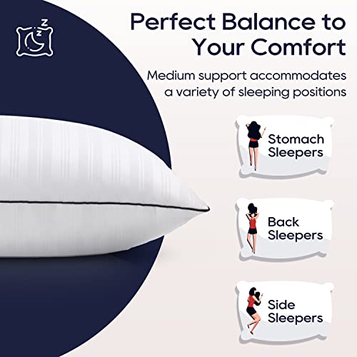 Hotel Collection Soft Pillows for Side, Back, Stomach Sleepers