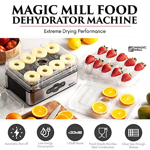 5 Tray Stainless Steel Food Dehydrator with Timer