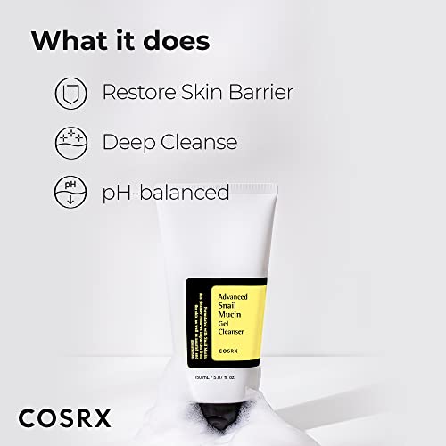 COSRX Snail Mucin Gel Cleanser - Deeply Nourishing
