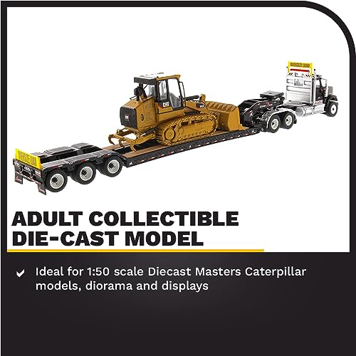 Diecast Masters HX520 Tractor w/ XL Lowboy Trailer & Caterpillar 963K Loader