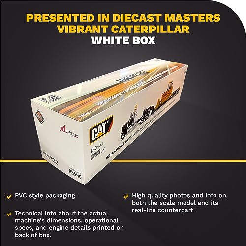 Diecast Masters HX520 Tractor w/ XL Lowboy Trailer & Caterpillar 963K Loader