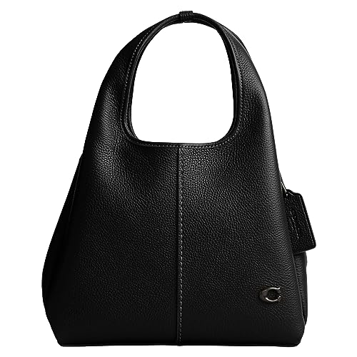 COACH Black Leather Lana Shoulder Bag 23
